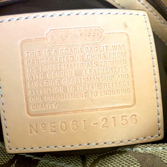 Coach canvas and leather tote (medium) - Picture 5 of 5